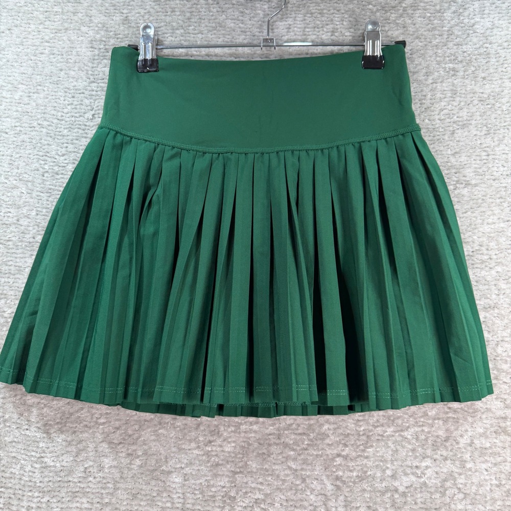 JoyLab Skort Pleated Mini Recycled Polyester Stretch XS Green Tenniscore‎